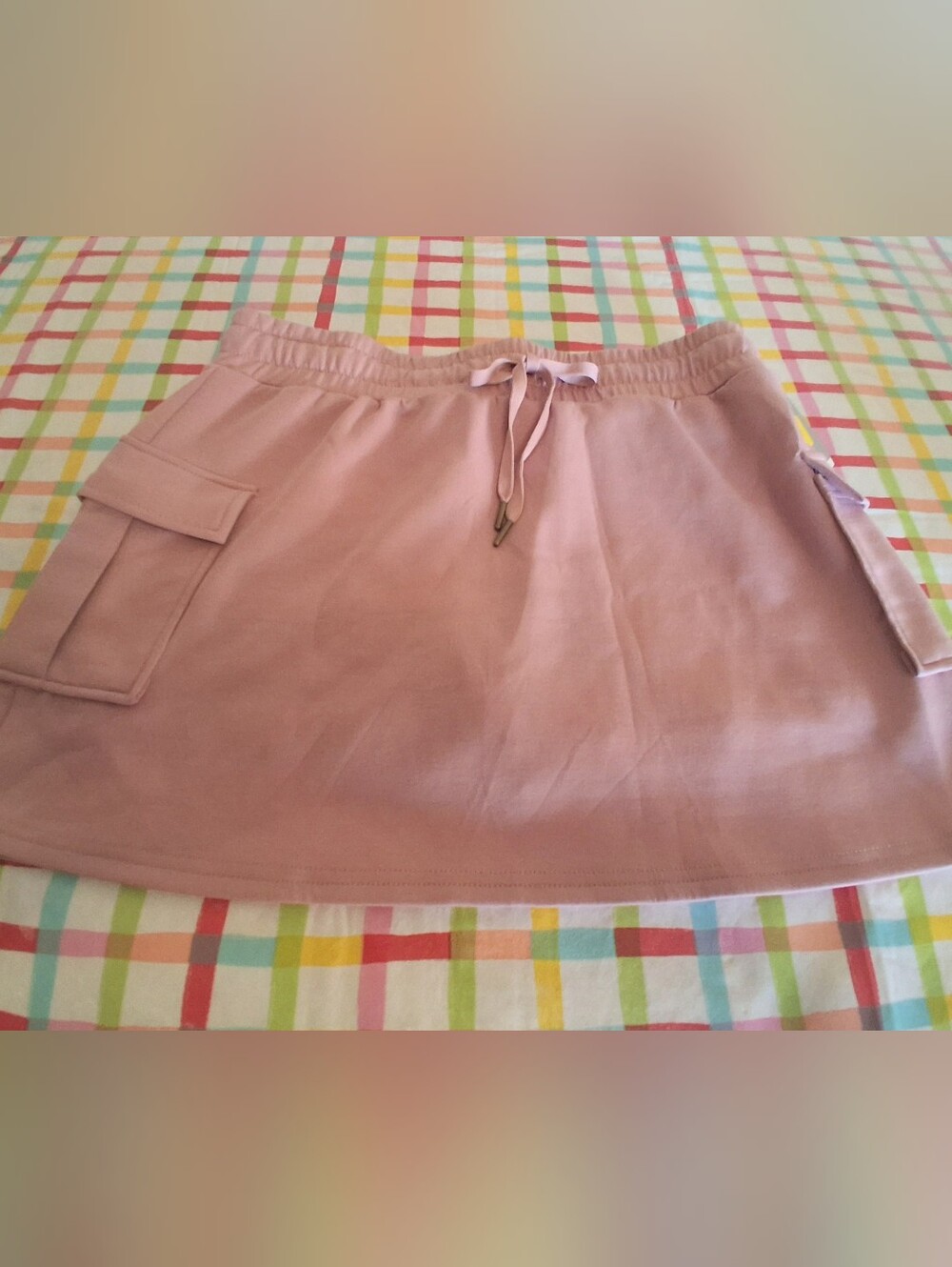 NWT Daisy Fuentes Ladies Athletic  Skort, Skirt Pink Sz L